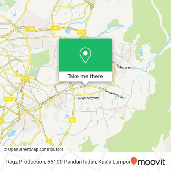 Regz Production, 55100 Pandan Indah map