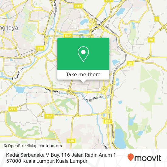 Kedai Serbaneka V-Buy, 116 Jalan Radin Anum 1 57000 Kuala Lumpur map