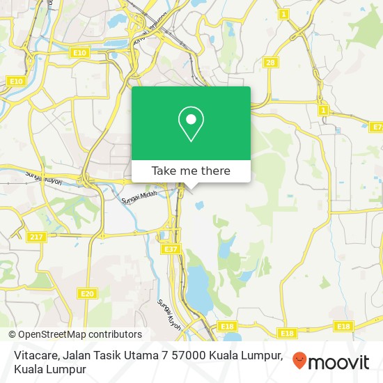 Vitacare, Jalan Tasik Utama 7 57000 Kuala Lumpur map