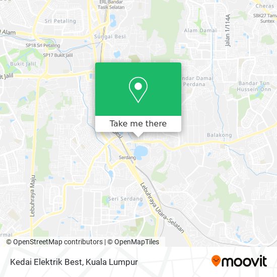 Kedai Elektrik Best map