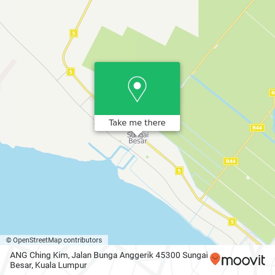 Peta ANG Ching Kim, Jalan Bunga Anggerik 45300 Sungai Besar