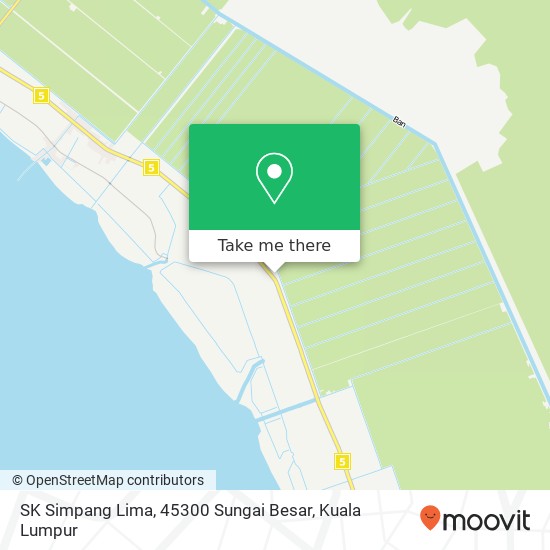 SK Simpang Lima, 45300 Sungai Besar map