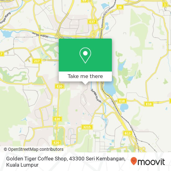 Golden Tiger Coffee Shop, 43300 Seri Kembangan map