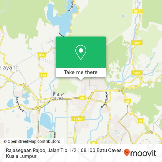 Peta Rajasegaan Rajoo, Jalan Tib 1 / 21 68100 Batu Caves