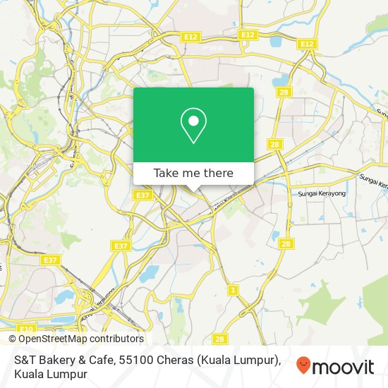 S&T Bakery & Cafe, 55100 Cheras (Kuala Lumpur) map