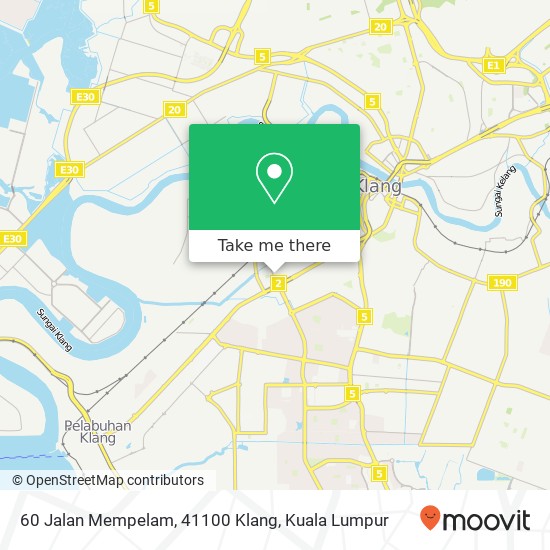 Peta 60 Jalan Mempelam, 41100 Klang