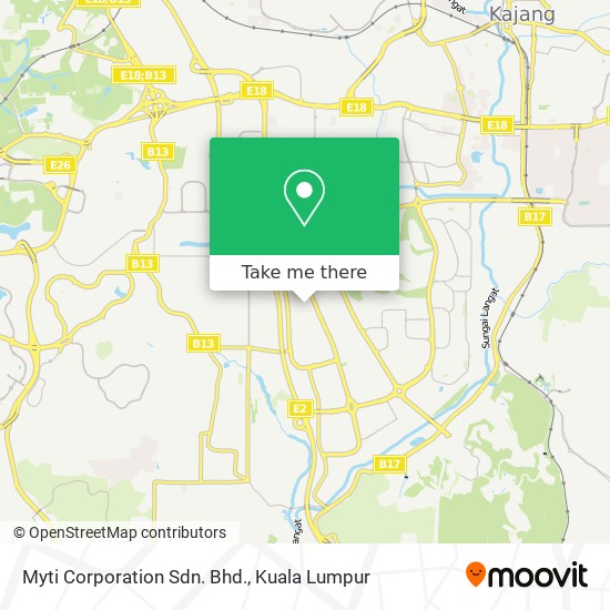 Myti Corporation Sdn. Bhd. map