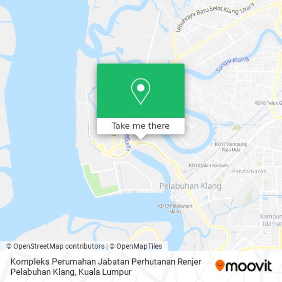 Kompleks Perumahan Jabatan Perhutanan Renjer Pelabuhan Klang map