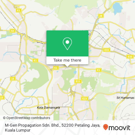 M-Gen Propagation Sdn. Bhd., 52200 Petaling Jaya map