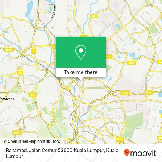 Rehamed, Jalan Cemur 53000 Kuala Lumpur map