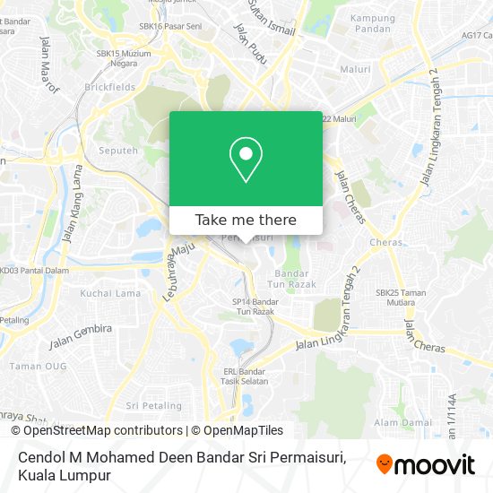 Cendol M Mohamed Deen Bandar Sri Permaisuri map