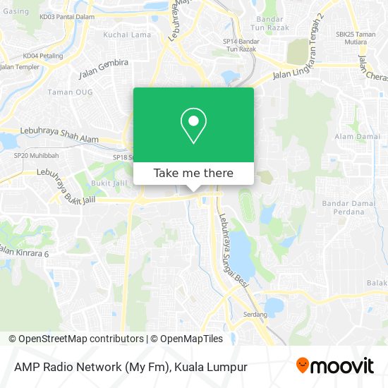 AMP Radio Network (My Fm) map