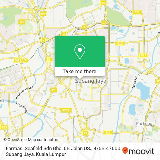 Farmasi Seafield Sdn Bhd, 6B Jalan USJ 4 / 6B 47600 Subang Jaya map