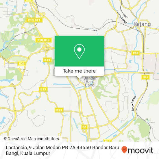 Lactancia, 9 Jalan Medan PB 2A 43650 Bandar Baru Bangi map