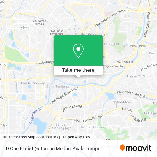 Peta D One Florist @ Taman Medan