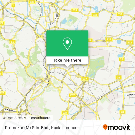 Promekar (M) Sdn. Bhd. map