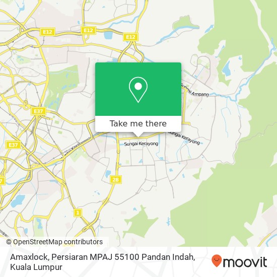 Peta Amaxlock, Persiaran MPAJ 55100 Pandan Indah