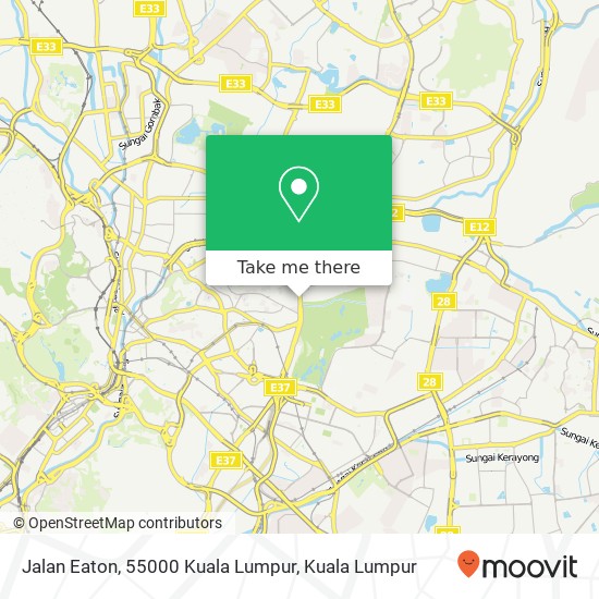 Peta Jalan Eaton, 55000 Kuala Lumpur