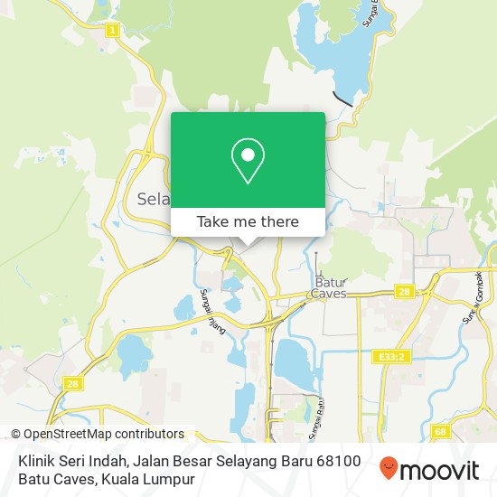 Klinik Seri Indah, Jalan Besar Selayang Baru 68100 Batu Caves map