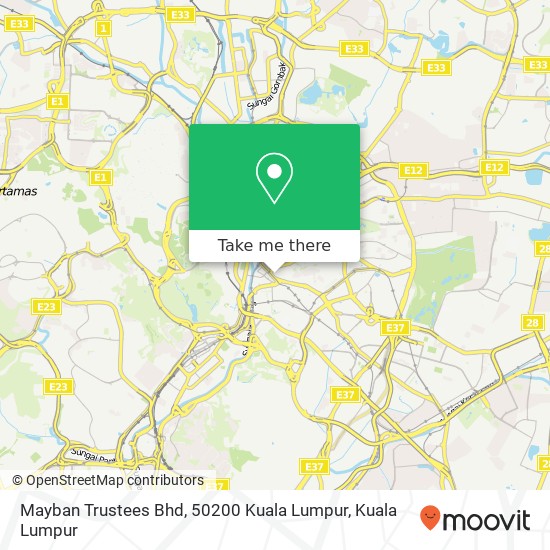 Mayban Trustees Bhd, 50200 Kuala Lumpur map