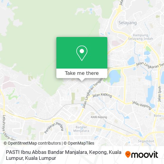 PASTI Ibnu Abbas Bandar Manjalara, Kepong, Kuala Lumpur map