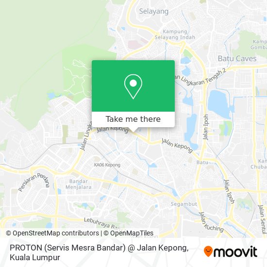 Peta PROTON (Servis Mesra Bandar) @ Jalan Kepong