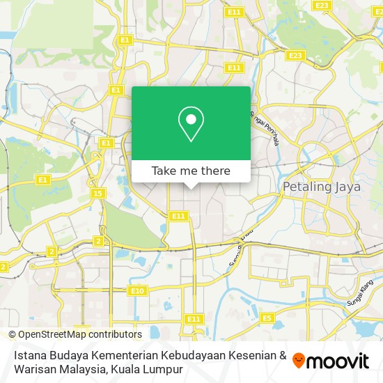 Istana Budaya Kementerian Kebudayaan Kesenian & Warisan Malaysia map