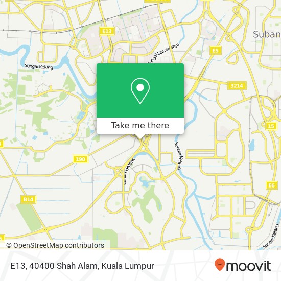 E13, 40400 Shah Alam map