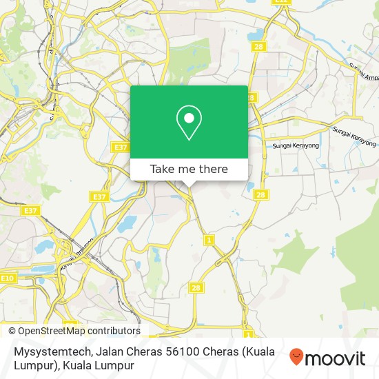 Mysystemtech, Jalan Cheras 56100 Cheras (Kuala Lumpur) map