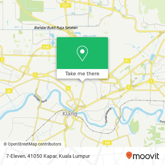 7-Eleven, 41050 Kapar map