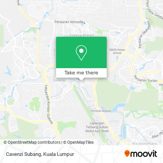 Cavenzi Subang map