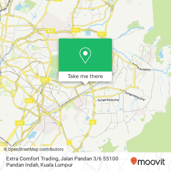 Extra Comfort Trading, Jalan Pandan 3 / 6 55100 Pandan Indah map