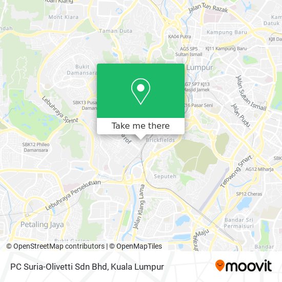 PC Suria-Olivetti Sdn Bhd map