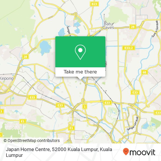 Japan Home Centre, 52000 Kuala Lumpur map