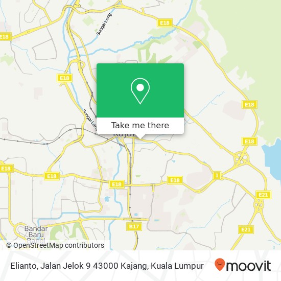 Elianto, Jalan Jelok 9 43000 Kajang map