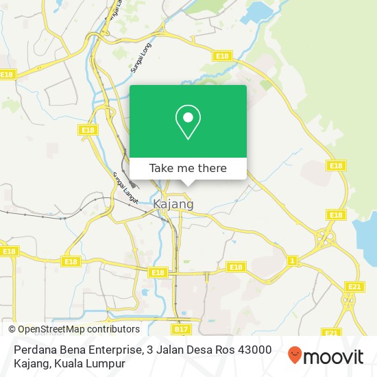 Perdana Bena Enterprise, 3 Jalan Desa Ros 43000 Kajang map