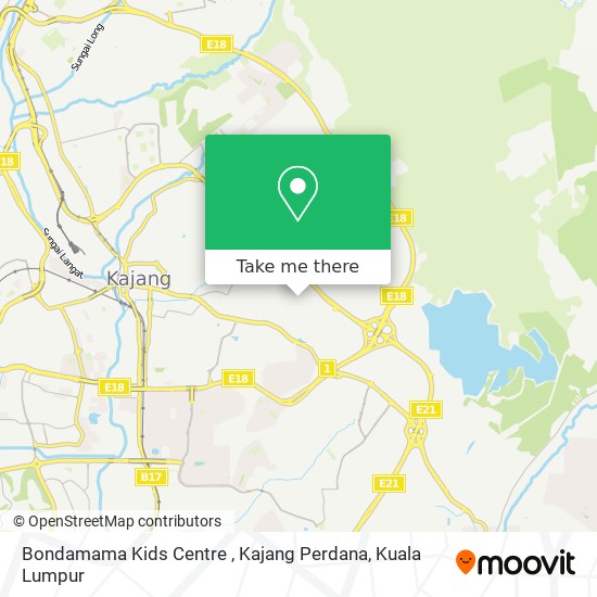 Bondamama Kids Centre , Kajang Perdana map