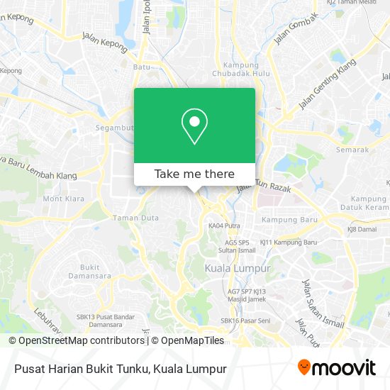 Pusat Harian Bukit Tunku map