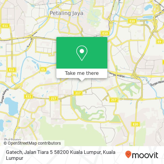 Gatech, Jalan Tiara 5 58200 Kuala Lumpur map