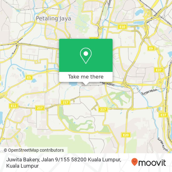 Juwita Bakery, Jalan 9 / 155 58200 Kuala Lumpur map