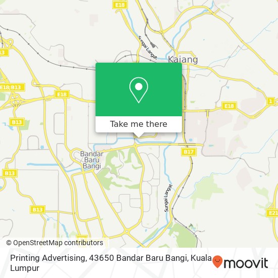 Printing Advertising, 43650 Bandar Baru Bangi map