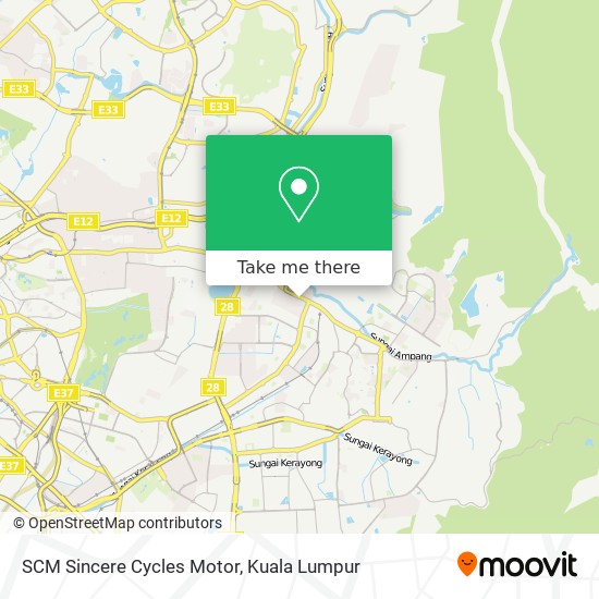 SCM Sincere Cycles Motor map