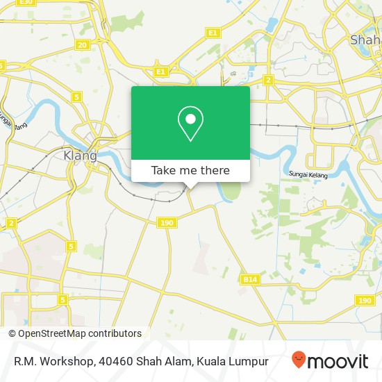 R.M. Workshop, 40460 Shah Alam map