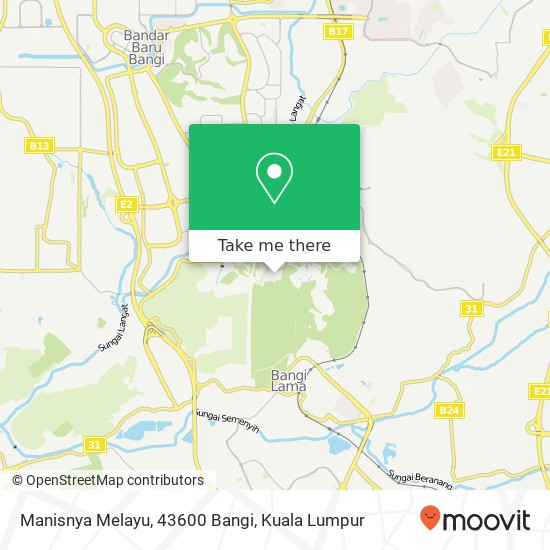 Manisnya Melayu, 43600 Bangi map