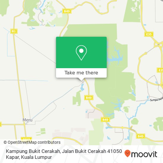 Kampung Bukit Cerakah, Jalan Bukit Cerakah 41050 Kapar map