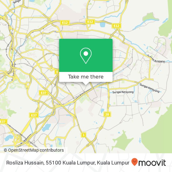 Rosliza Hussain, 55100 Kuala Lumpur map
