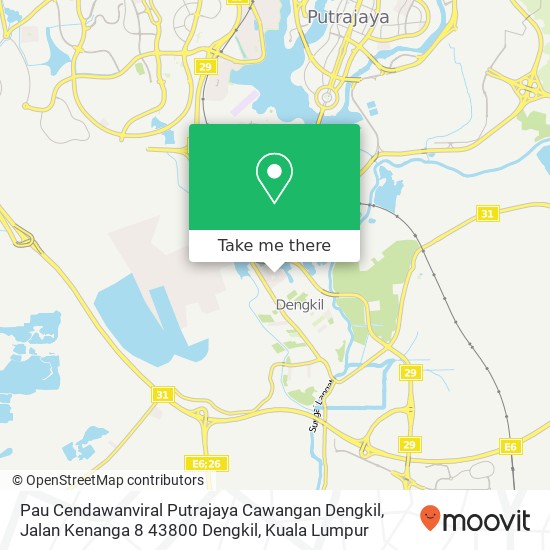 Peta Pau Cendawanviral Putrajaya Cawangan Dengkil, Jalan Kenanga 8 43800 Dengkil