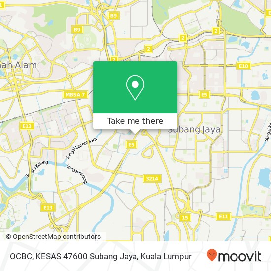OCBC, KESAS 47600 Subang Jaya map