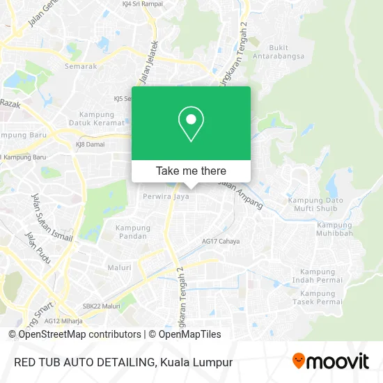 RED TUB AUTO DETAILING map