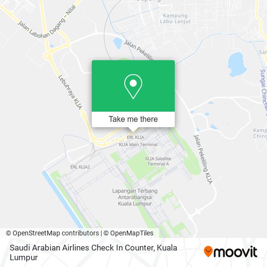 Saudi Arabian Airlines Check In Counter map